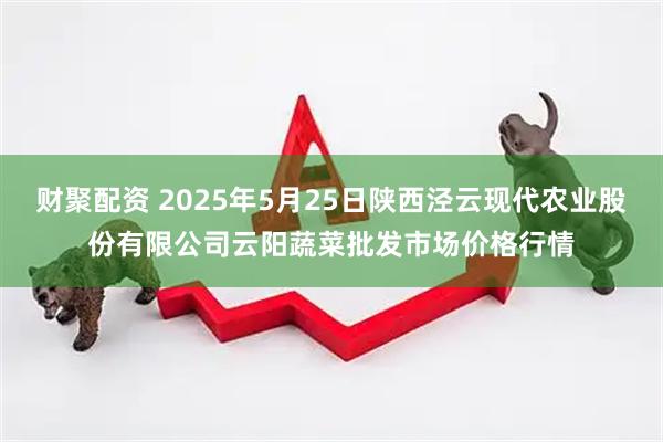 财聚配资 2025年5月25日陕西泾云现代农业股份有限公司云阳蔬菜批发市场价格行情